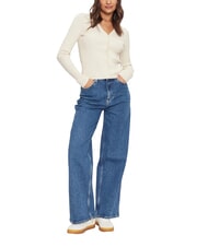 TOMMY HILFIGER TH JEANS Long-sleeved cardigan ancient white melange - Women's Sweaters - 3