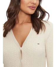 TOMMY HILFIGER TH JEANS Long-sleeved cardigan ancient white melange - Women's Sweaters - 4