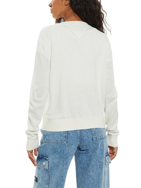 TH JEANS V-neck sweater ancient white - Women's Sweaters