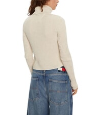 TOMMY HILFIGER TH JEANS Turtleneck sweater ancient white melange - Women's Sweaters - 2