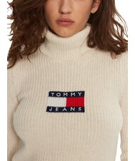 TOMMY HILFIGER TH JEANS Turtleneck sweater ancient white melange - Women's Sweaters - 4