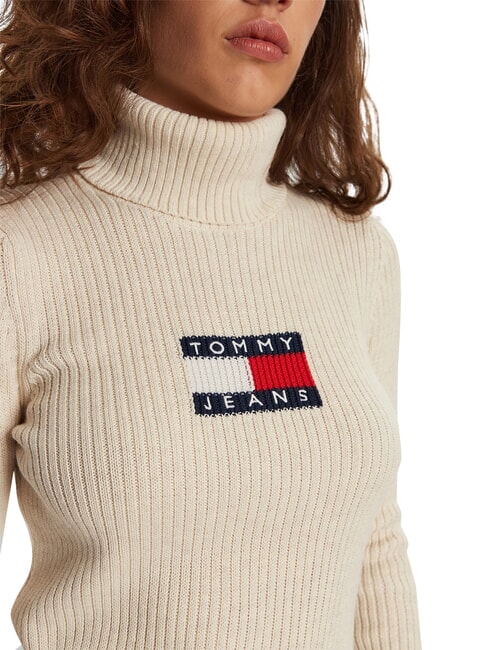 TH JEANS Turtleneck sweater ancient white melange - Women's Sweaters