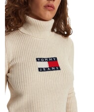 TOMMY HILFIGER TH JEANS Turtleneck sweater ancient white melange - Women's Sweaters - 5