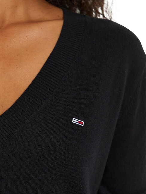 TH JEANS V-neck sweater black - Women's Sweaters