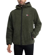TOMMY HILFIGER TH JEANS Sweatshirt with pocket and hood fatigue green - Sweatshirts - 2