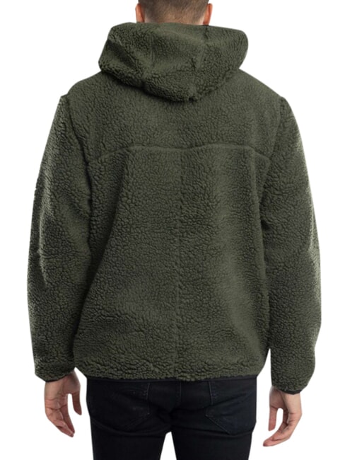 TH JEANS Sweatshirt with pocket and hood fatigue green - Sweatshirts