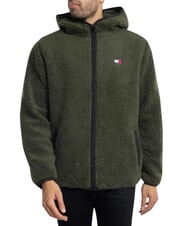 TOMMY HILFIGER TH JEANS Sweatshirt with pocket and hood fatigue green - Sweatshirts - 5