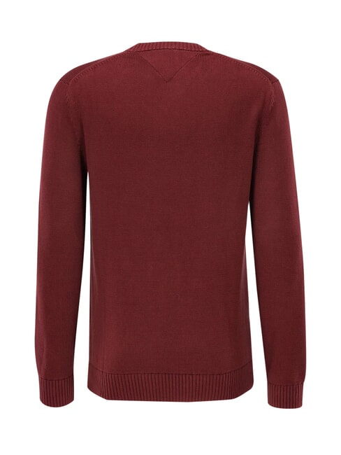 TH JEANS  Cotton crewneck deep red - Men's Sweaters