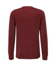 TOMMY HILFIGER TH JEANS  Cotton crewneck deep red - Men's Sweaters - 2