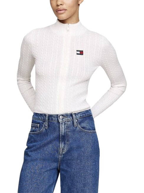 TH JEANS Full zip sweater ancient white - Women's Sweaters