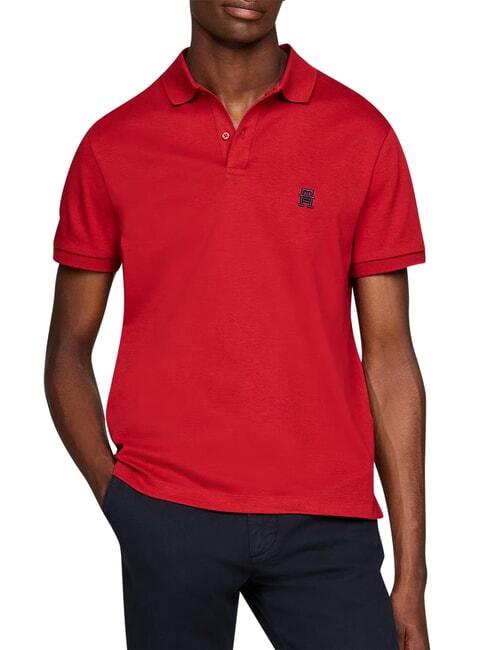 TH Short-sleeved polo shirt dark magma - Polo shirt