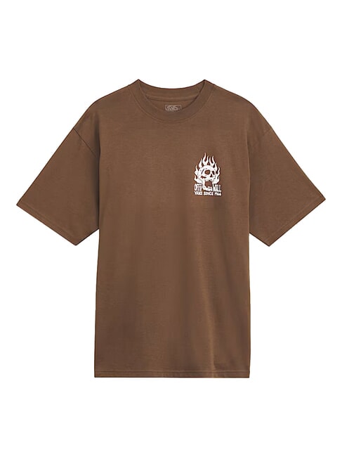 OFF THE WALL Short-sleeved T-shirt vintage cocoa - T-shirt