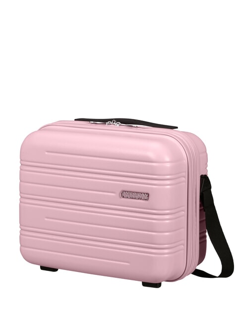HIGH TURN Hard beauty case with shoulder strap matt powder pink - Beauty Case