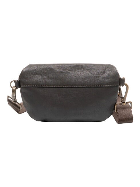 TUMBLED Leather bum bag dark brown - Hip pouches