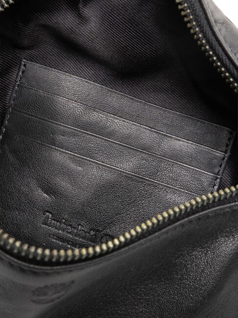TUMBLED Leather bum bag black - Hip pouches
