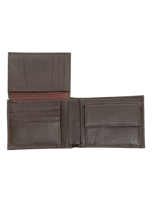 TUMBLED Leather wallet, with coin purse dark brown - Men&rsquo;s Wallets