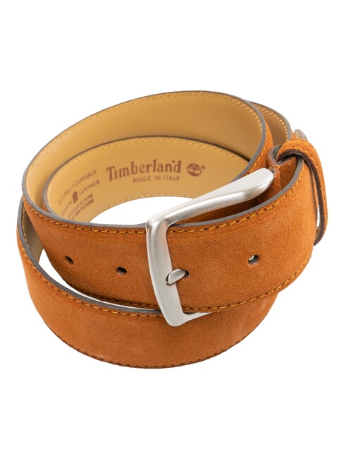CASUAL Suede leather belt that can be shortened cognac - Belts