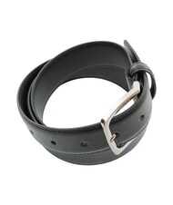 TIMBERLAND CLASSIC Saffiano leather belt, can be shortened black - Belts - 3