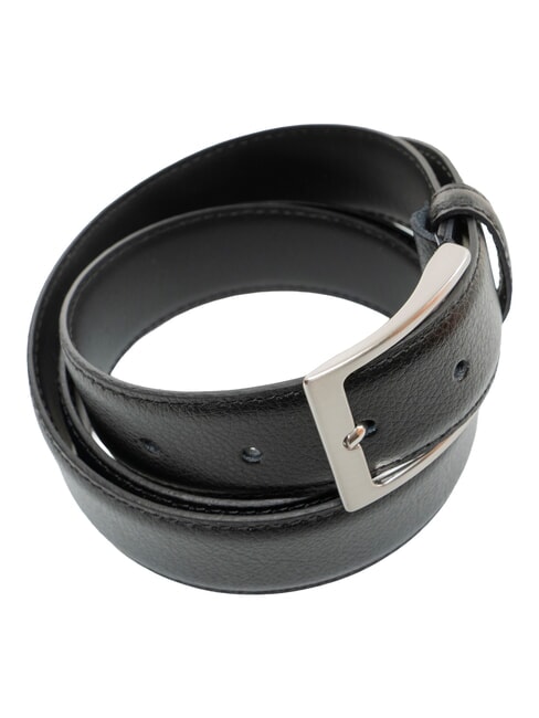 CLASSIC TUMBLED Shortenable leather belt black - Belts
