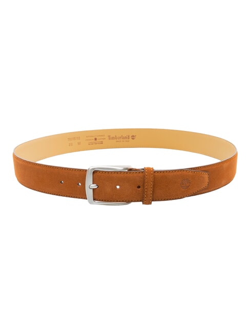 CASUAL Suede leather belt that can be shortened cognac - Belts