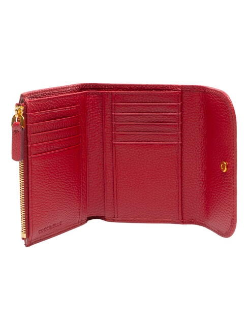 DEW Wallet with coin purse, in leather sangria - Women&rsquo;s Wallets