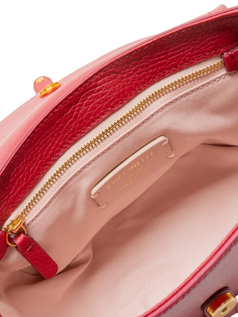 MAGALU Mini shoulder bag, in leather sangria - Women&rsquo;s Bags