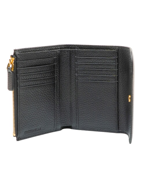 DEW Wallet with coin purse, in leather Black - Women&rsquo;s Wallets