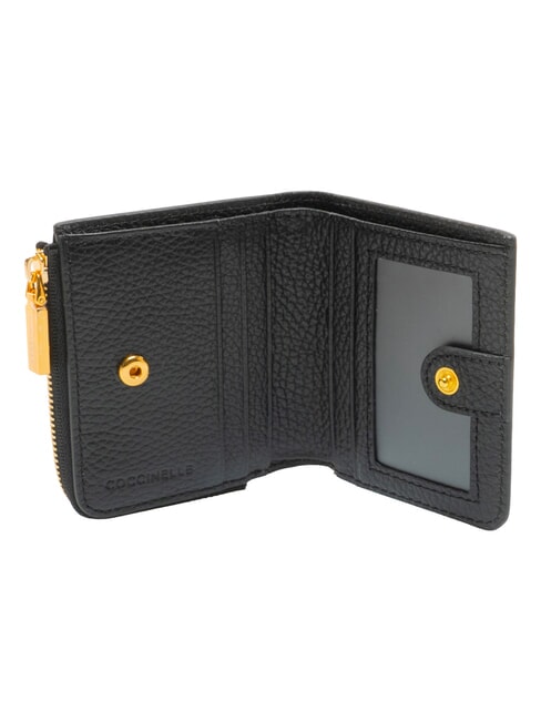 MYRINE Compact leather wallet Black - Women&rsquo;s Wallets