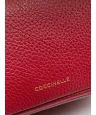 COCCINELLE SAGITTA Mini leather room sangria - Women&rsquo;s Bags - 3