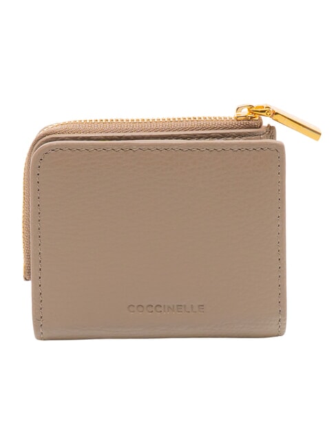 MYRINE Compact leather wallet warm taupe - Women&rsquo;s Wallets