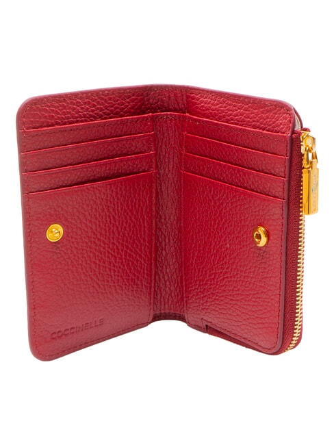 BINXIE Compact leather wallet sangria - Women&rsquo;s Wallets