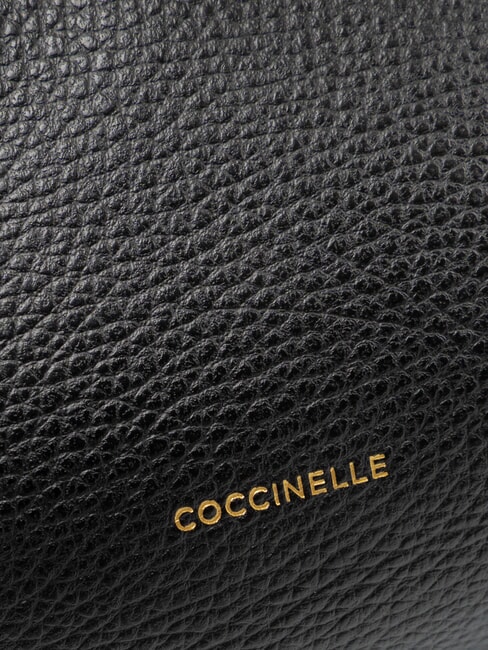 SAGITTA Leather paper bag, leather Black - Women&rsquo;s Bags