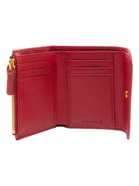 DEW Compact leather wallet sangria - Women&rsquo;s Wallets