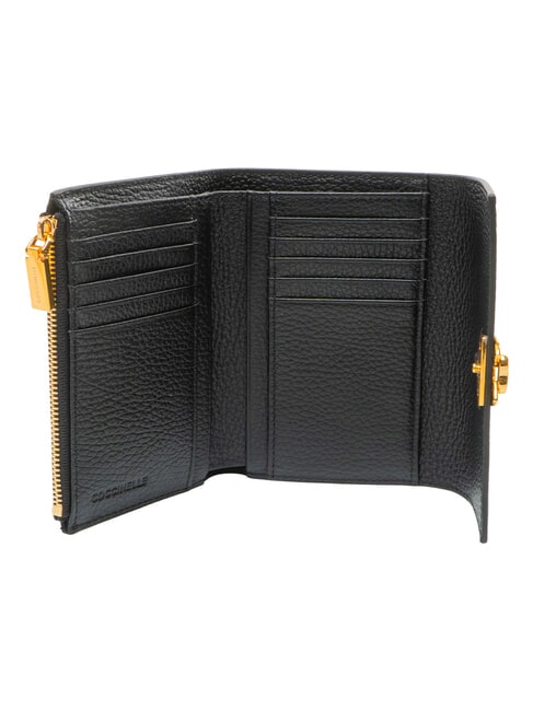 BINXIE Wallet with coin purse, in leather Black - Women&rsquo;s Wallets