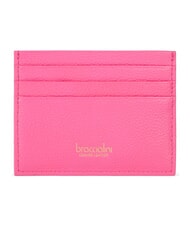 BRACCIALINI BASIC Flat leather card holder fuchsia - Women&rsquo;s Wallets - 2