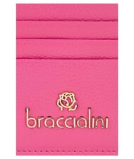 BRACCIALINI BASIC Flat leather card holder fuchsia - Women&rsquo;s Wallets - 3