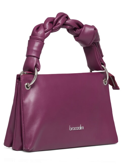 CHARLIZE Leather shoulder bag prune - Women&rsquo;s Bags