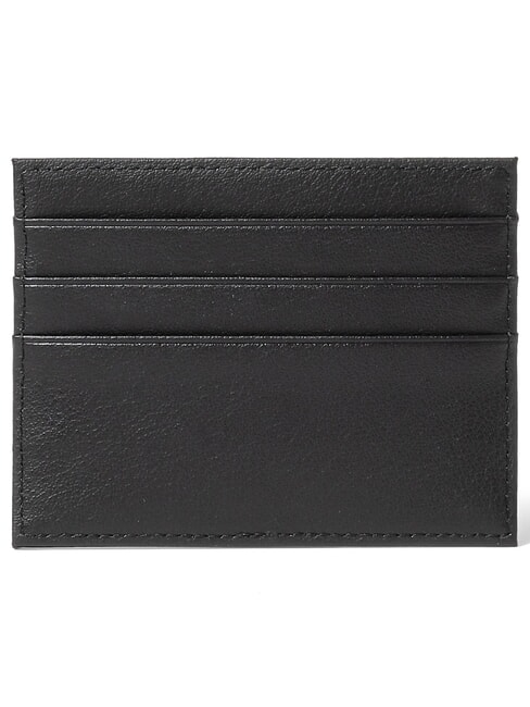 BASIC Flat leather card holder black - Women&rsquo;s Wallets
