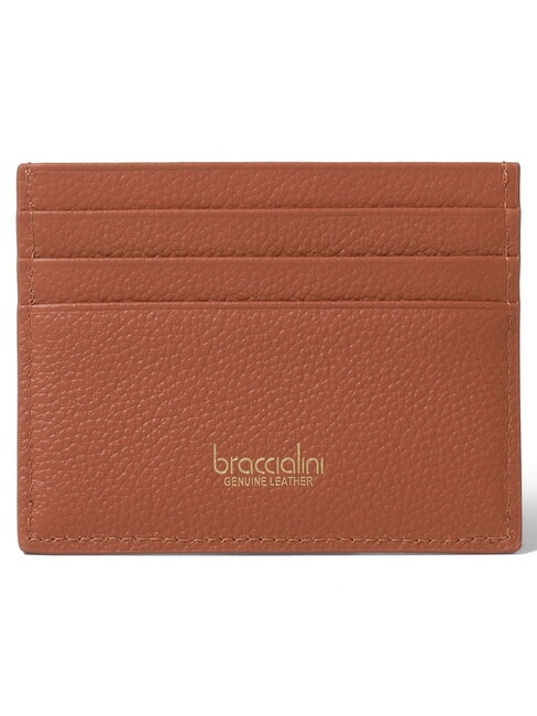 BASIC Flat leather card holder brown - Women&rsquo;s Wallets