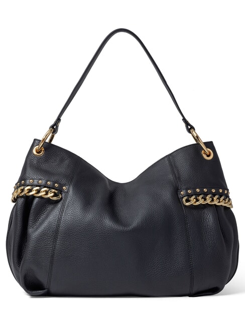 NORA Leather shoulder bag with chain black - Women&rsquo;s Bags