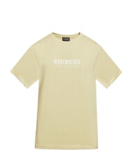 BIKKEMBERGS ICONIC Cotton T-shirt, short sleeve beige - T-shirt - 5
