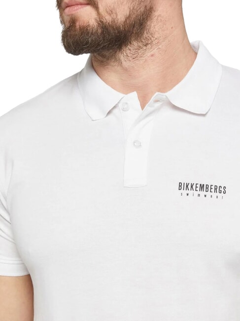 ICONIC Cotton polo shirt, short sleeve white - Polo shirt