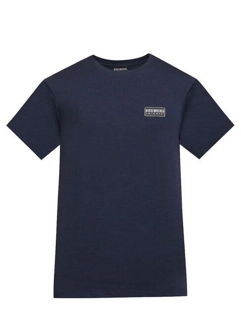 BASIC Short-sleeved, crew-neck T-shirt navy - T-shirt