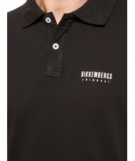 BIKKEMBERGS ICONIC Cotton polo shirt, short sleeve black - Polo shirt - 3