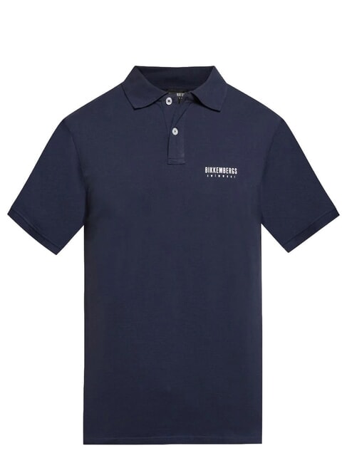 ICONIC Cotton polo shirt, short sleeve navy - Polo shirt