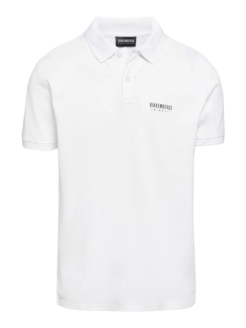 ICONIC Cotton polo shirt, short sleeve white - Polo shirt