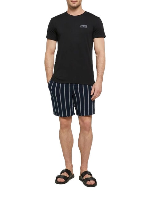 BASIC Short-sleeved, crew-neck T-shirt black - T-shirt
