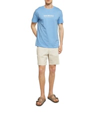 BIKKEMBERGS ICONIC Cotton T-shirt, short sleeve azure - T-shirt - 4