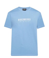 BIKKEMBERGS ICONIC Cotton T-shirt, short sleeve azure - T-shirt - 5