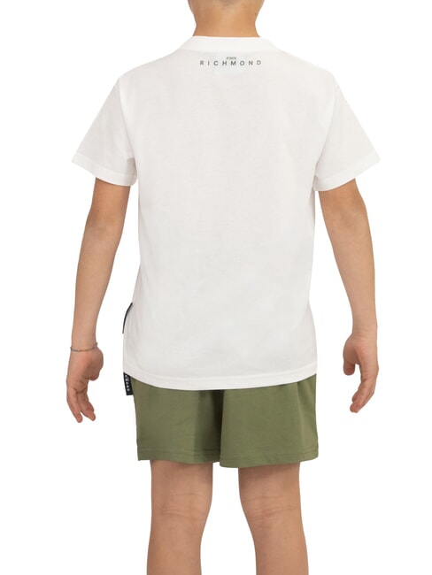 RUNDAVO T-Shirt + Shorts white cloud dancer - Children's tracksuits